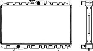 Радиатор, охлаждение двигателя SAKURA  Automotive 4322-1005