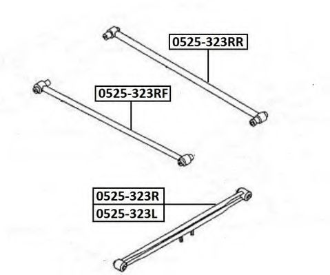 Рычаг независимой подвески колеса, подвеска колеса ASVA 0525-323RR