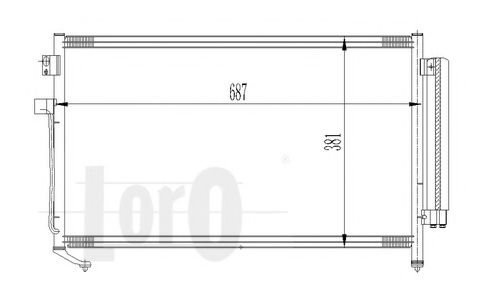 Конденсатор, кондиционер LORO 049-016-0009