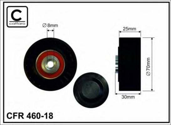 Паразитный / ведущий ролик, поликлиновой ремень CAFFARO 460-18