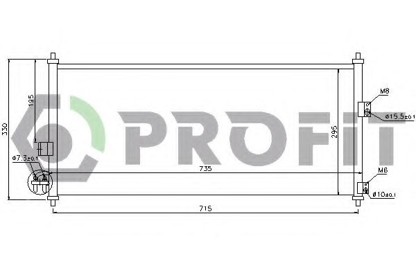 Конденсатор, кондиционер PROFIT PR 1620C1