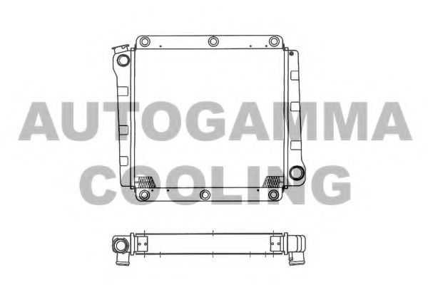Радиатор, охлаждение двигателя AVA QUALITY COOLING VO2006