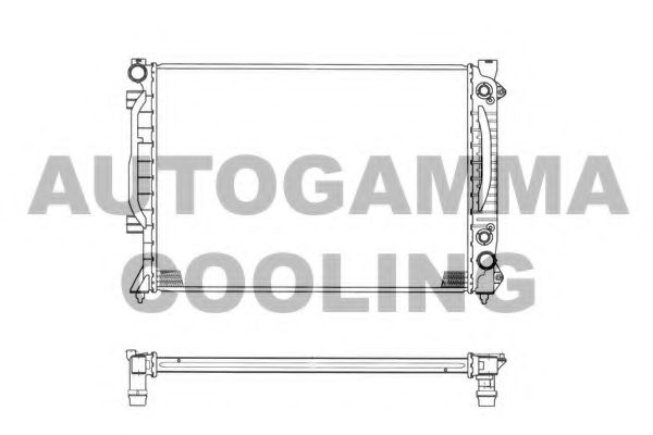 Радиатор, охлаждение двигателя AUTOGAMMA 102029