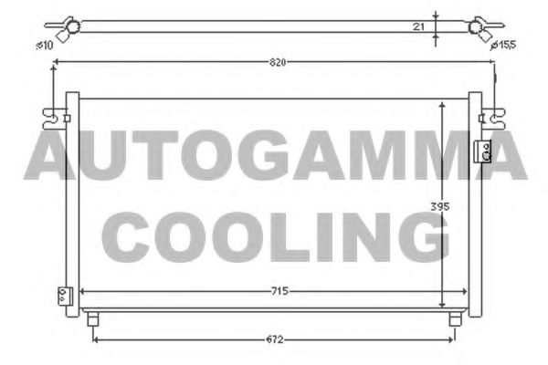 Конденсатор, кондиционер AUTOGAMMA 102724