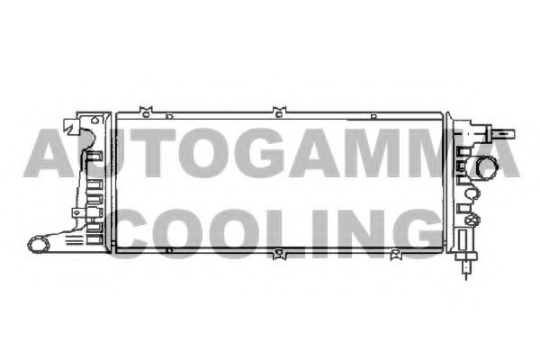 Радиатор, охлаждение двигателя AUTOGAMMA 103259
