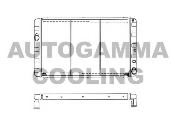 Радиатор, охлаждение двигателя AUTOGAMMA 103261