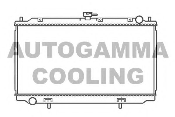 Радиатор, охлаждение двигателя AUTOGAMMA 103502