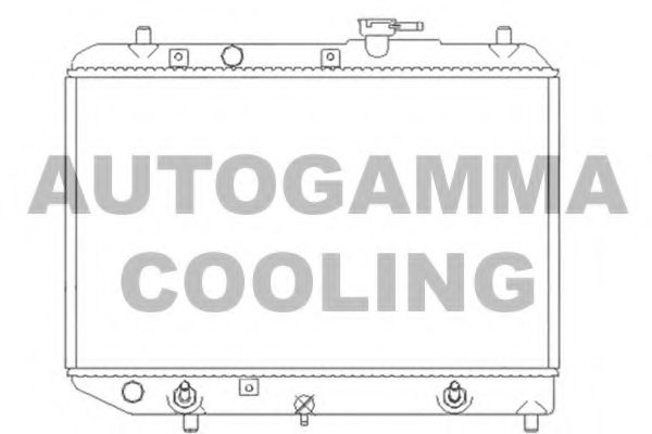 Радиатор, охлаждение двигателя AUTOGAMMA 103517