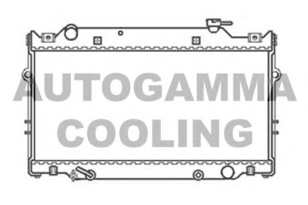 Радиатор, охлаждение двигателя AUTOGAMMA 103843