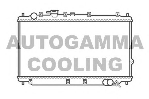 Радиатор, охлаждение двигателя AUTOGAMMA 104146