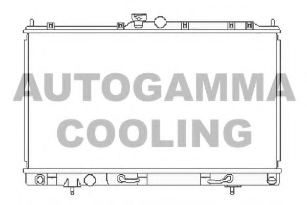 Радиатор, охлаждение двигателя AUTOGAMMA 104854