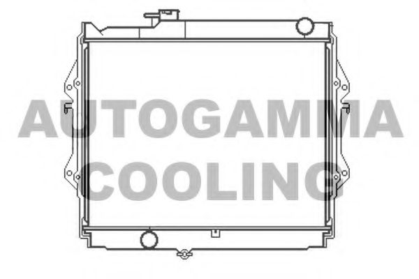 Радиатор, охлаждение двигателя AUTOGAMMA 105183