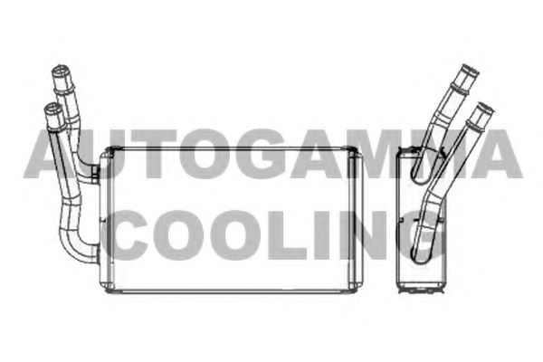 Теплообменник, отопление салона AUTOGAMMA 105326