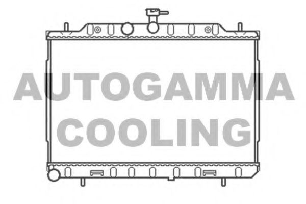 Радиатор, охлаждение двигателя AUTOGAMMA 105441