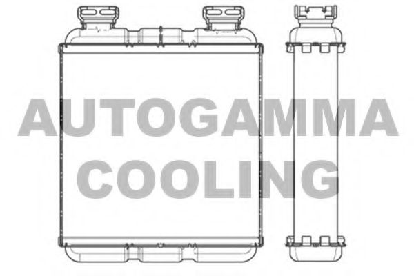 Теплообменник, отопление салона AUTOGAMMA 105535