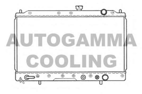 Радиатор, охлаждение двигателя AUTOGAMMA 105569