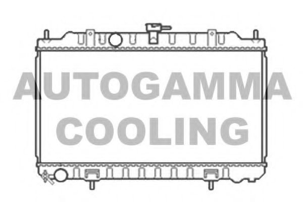 Радиатор, охлаждение двигателя AUTOGAMMA 105810