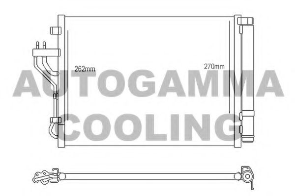 Конденсатор, кондиционер AUTOGAMMA 107111