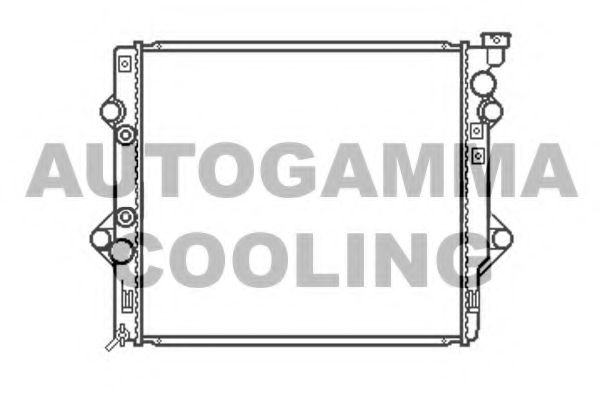Радиатор, охлаждение двигателя AUTOGAMMA 107135