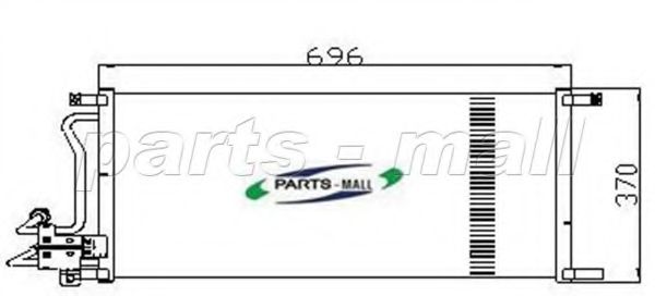 Конденсатор, кондиционер PARTS-MALL PXNC2-020