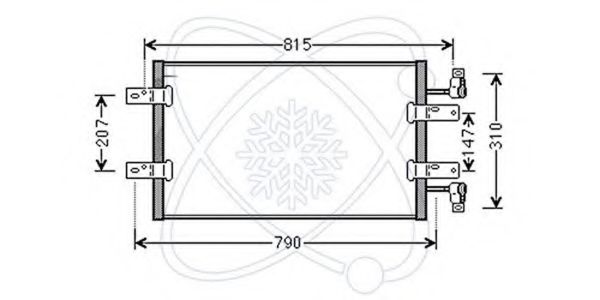 Конденсатор, кондиционер ELECTRO AUTO 30W0039