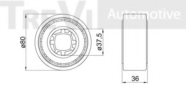 Комплект подшипника ступицы колеса TREVI AUTOMOTIVE 44311