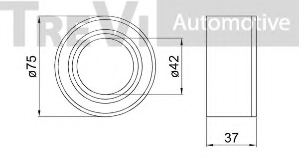 Комплект подшипника ступицы колеса TREVI AUTOMOTIVE 01061