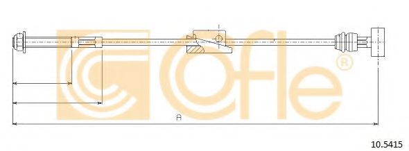 Трос, стояночная тормозная система COFLE 10.5415