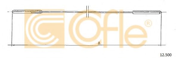 Тросик заслонки отопителя COFLE 12500