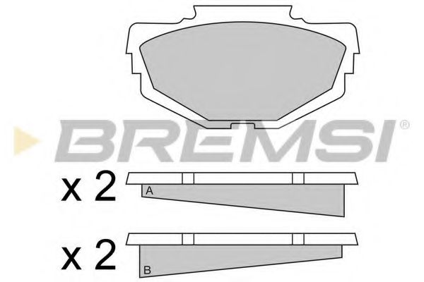 Комплект тормозных колодок, дисковый тормоз ICER 180069