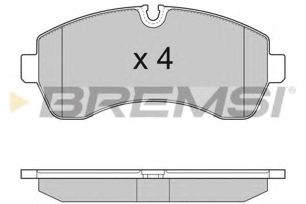 Комплект тормозных колодок, дисковый тормоз BREMSI BP3290