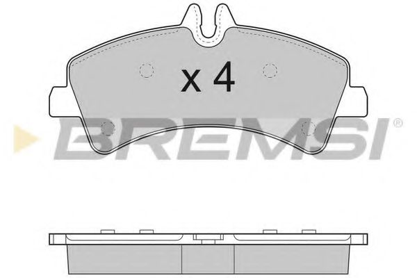 Комплект тормозных колодок, дисковый тормоз BREMSI BP3291