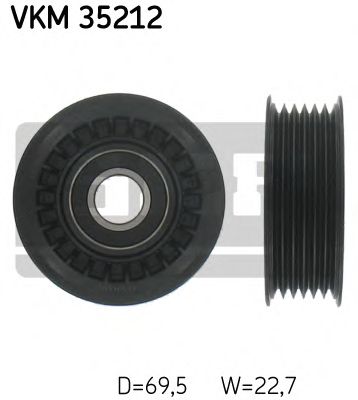 Паразитный / ведущий ролик, поликлиновой ремень SKF VKM 35212