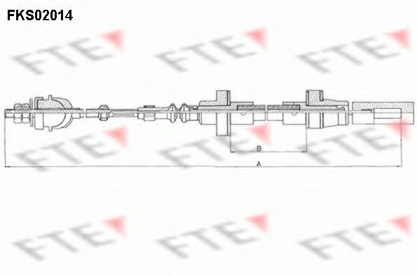 Трос, управление сцеплением FTE FKS02014