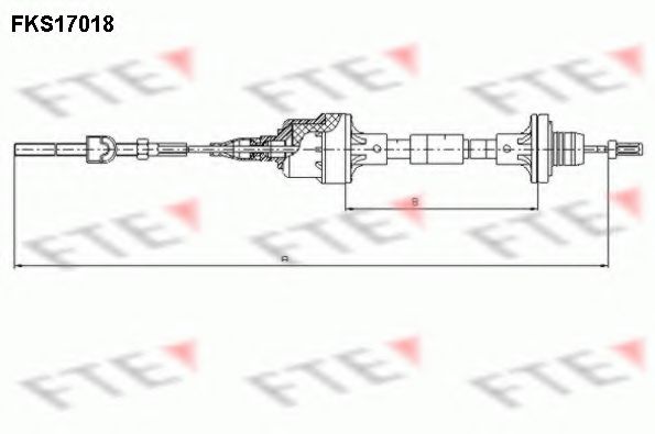 Трос, управление сцеплением FTE FKS17018