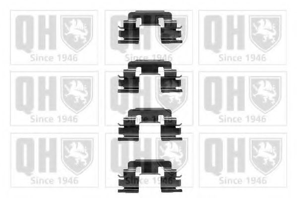 Комплектующие, колодки дискового тормоза QUINTON HAZELL BFK904