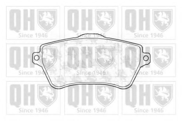 Комплект тормозных колодок, дисковый тормоз QUINTON HAZELL BP1149
