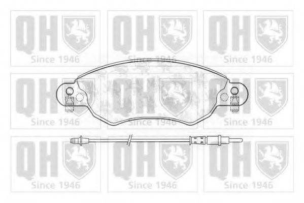 Комплект тормозных колодок, дисковый тормоз QUINTON HAZELL 23276