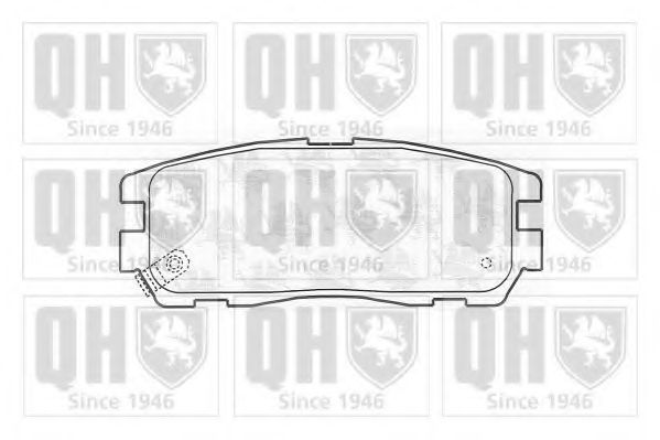 Комплект тормозных колодок, дисковый тормоз QUINTON HAZELL 21875