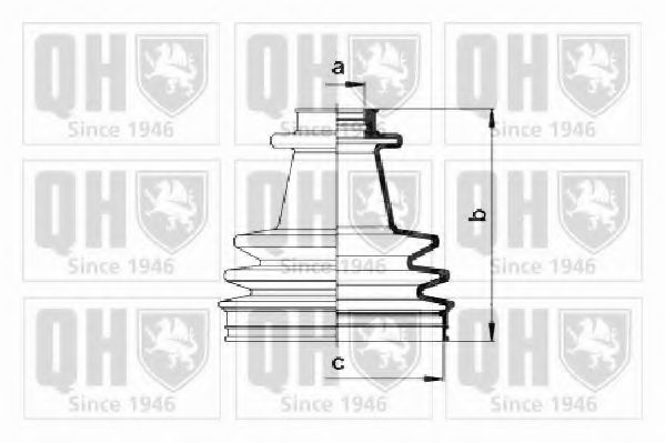 Комплект пылника, приводной вал QUINTON HAZELL QJB2265