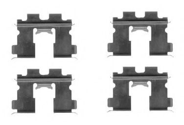 Комплектующие, колодки дискового тормоза FERODO FBA529