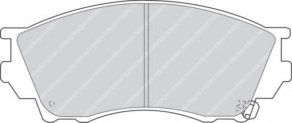 Комплект тормозных колодок, дисковый тормоз FERODO FDB1025