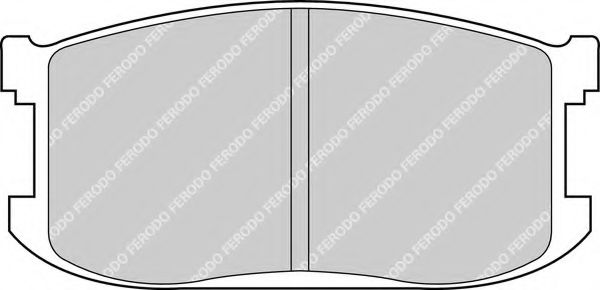 Комплект тормозных колодок, дисковый тормоз FERODO FDB241