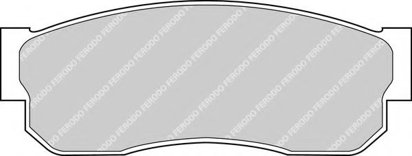 Комплект тормозных колодок, дисковый тормоз FERODO FDB293