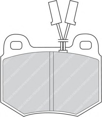 Комплект тормозных колодок, дисковый тормоз FERODO FDB448
