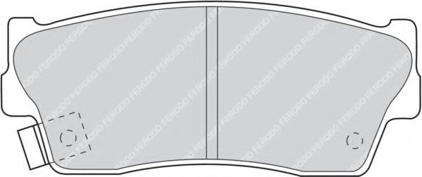 Комплект тормозных колодок, дисковый тормоз FERODO FDB712
