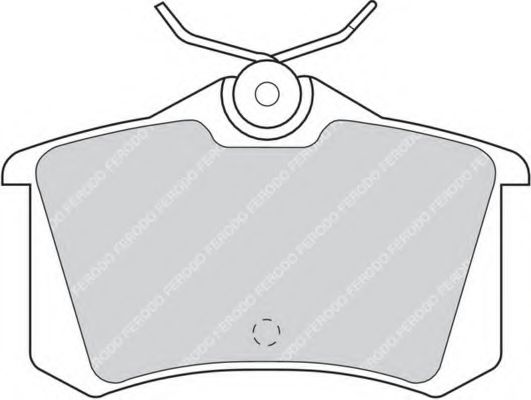 Комплект тормозных колодок, дисковый тормоз FERODO FDB726