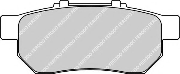 Комплект тормозных колодок, дисковый тормоз FERODO FDB778