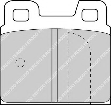 Комплект тормозных колодок, дисковый тормоз FERODO FDB93