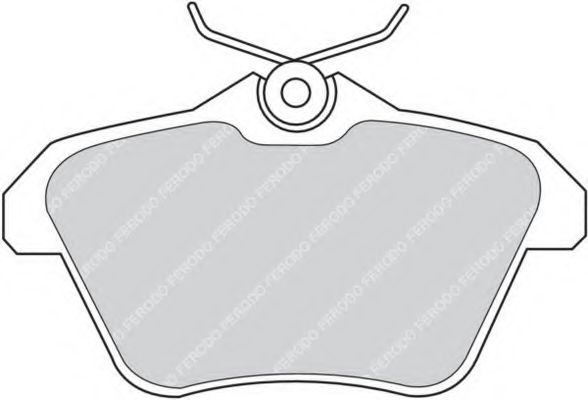 Комплект тормозных колодок, дисковый тормоз FERODO 21605